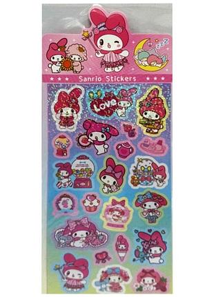 Декоративні наклейки "sanrio stickers" sz240906-7 з блискітками