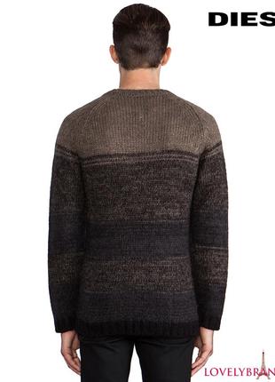 Diesel италия р. s мужской вязаный свитер 30% мохер шерстяной зимний джемпер3 фото