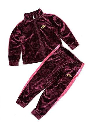 Детский спортивный костюм, велюровый спортивный костюм nike с. 86-92см