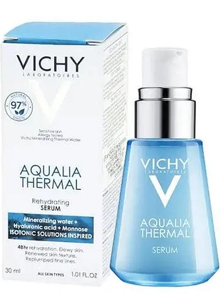 Увлажняющая сыворотка для лица vichy aqualia thermal rehydrating serum, 30 мл
