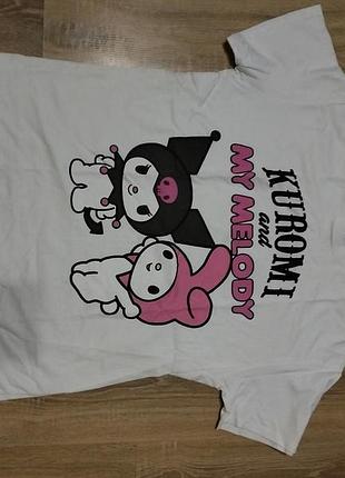 Футболка bershka kuromi and my melody