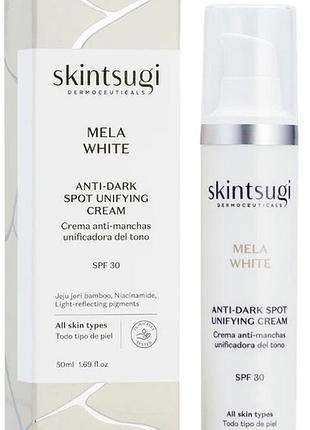 Крем для обличчя skintsugi іспанія spf 30  mela white anti-dark spot unifying cream проти чорних цяток 50 мл