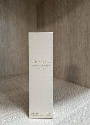 Інтенсивно зволожувальний крем для обличчя needly ph balancing rich cream (50мл)