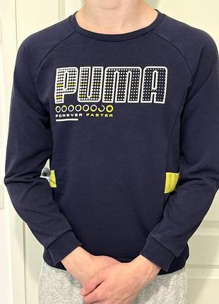 Світшот puma хлопчик синій 9-10р/140см двунитка