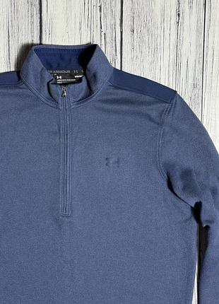 Under armour кофта оригинал m размер мужская синяя спортивная олимпийка