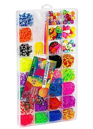 Набір гумок та намистин для плетіння креативних аксесуарів 1602-sp