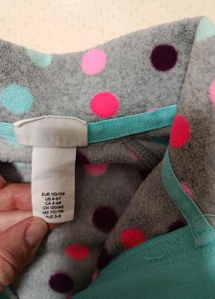 Флісова кофта h&m  4-6 р. 4