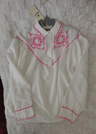 Блузка сорочка сучасна вишиванка 36-38р s/m