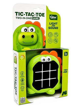 Детская игра "нажимай быстро: динозавр" tic-tac-toe g66-5 со светом и звуком
