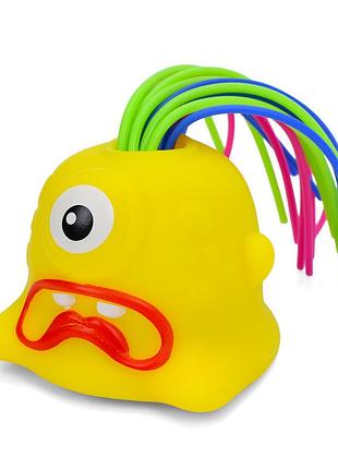 Детская игрушка-антистресс "монстрик" fg231109065q(yellow) звук и свет, 5 см
