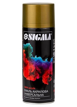 Эмаль аэрозольная акриловая 400мл ral 1036 золотой глянец sigma (2736851)