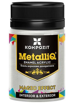 Эмаль акриловая metalliq® банка 70 г, 70 г, серебро