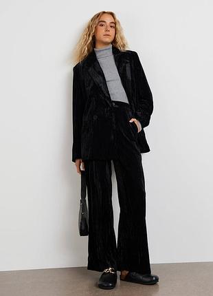 Бархатные брюки jina tricot,xs