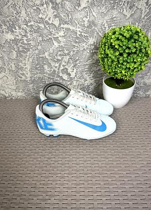 Nike mercurial бутсы копы сороконожки 32-33 размер детские футбольные голубые