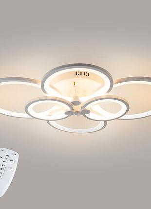 Потолочная led люстра, светодиодный светильник sunlight белый 5332/2+2+2