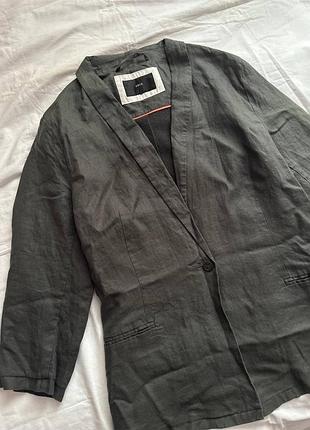 Льняной жакет xl-xxl