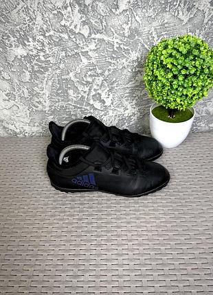 Adidas techfit сороконожки копы бутсы 36 размер футбольные черные