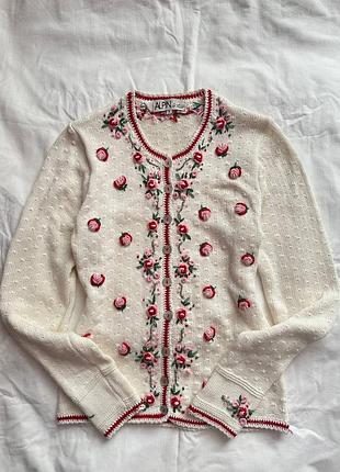 Кардиган з вишивкою alpin de lux xs-s