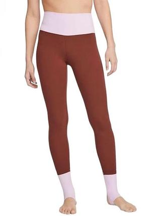 Лосини жіночі nike йога luxe hr 7/8 tght clbk коричневі dm6996-217