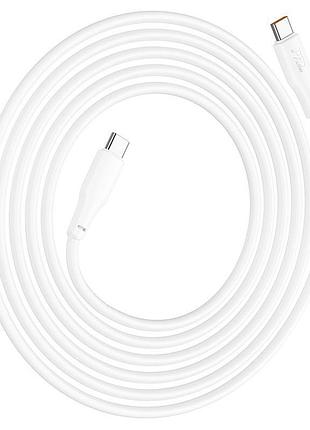 Кабель hoco type-c to type-c force fast charging data cable x93 |2m, 100w| (white) 000009430 5