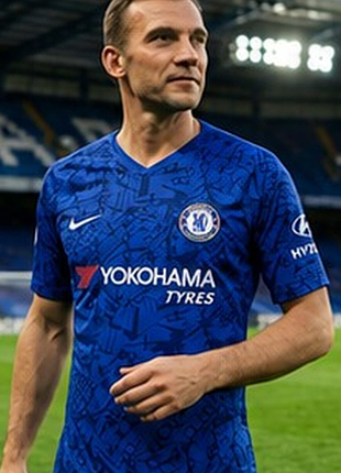 Футбольна футболка chelsea fc nike dri-fit синя домашня форма 2019/20 m