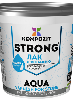 Лак для камня strong® aqua, 0,75 л, бесцветный
