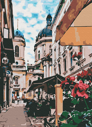 Картины по номерам «львовская улица» bs29486 (48x60 см l)