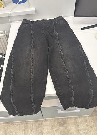 Джинси чоловічі bershka super baggy чорні