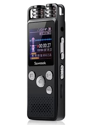 Профессиональный цифровой диктофон для журналиста savetek gs-r07, 16 гб памяти