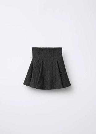 Спідниця-шорти zara в рубчик. на зріст 148 см,156 см, 164 см