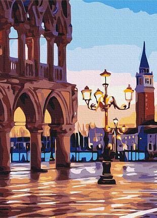 Картины по номерам «вечерняя площадь венеции» bs32268 (48x60 см l)