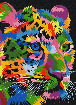 Картины по номерам «пятнистый леопард» bs29956 (48x60 см l)