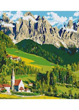 Картины по номерам «дом в альпах» bs21692 (48x60 см l)