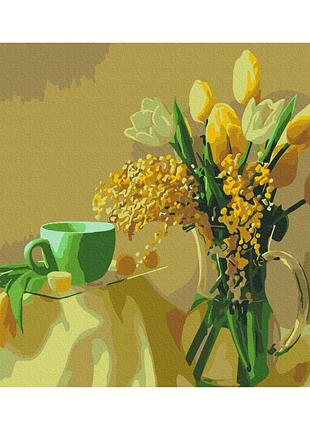 Картины по номерам «жёлтые тюльпаны» bs9245 (48x60 см l)