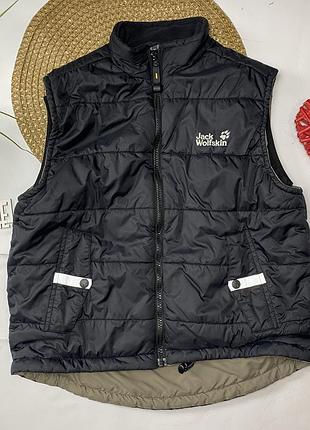 Жилетка jack wolfskin 7-8р/122-128см хлопчик чорний