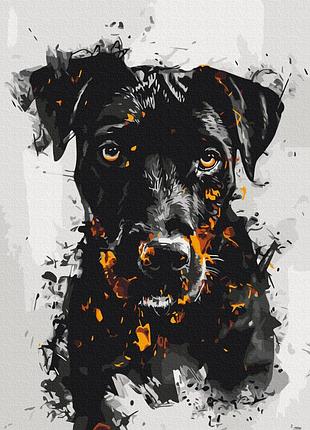 Картины по номерам «fire dog» bs53929 (48x60 см l)