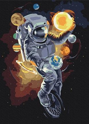 Картина за номерами "космічний жонглер" bs34813 (48x60 см l)