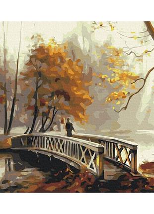 Картины по номерам «осенний туман» bs52669 (48x60 см l)