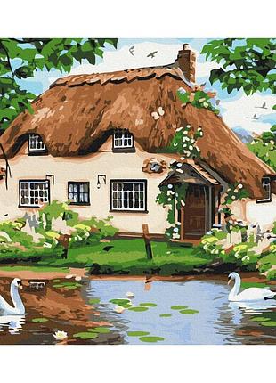 Картины по номерам «деревенский дом» bs8291 (48x60 см l)