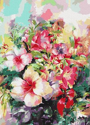 Картины по номерам «фантазийные цветы» bs52516 (48x60 см l)
