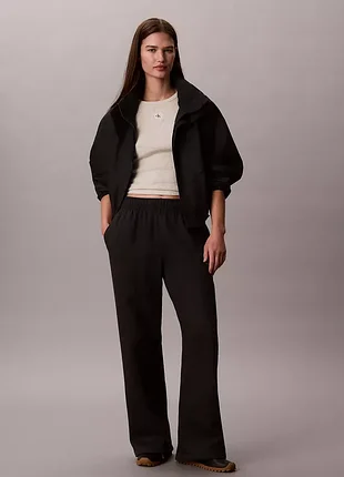 Брюки женские широкие флис monology calvin klein.цвет: black.