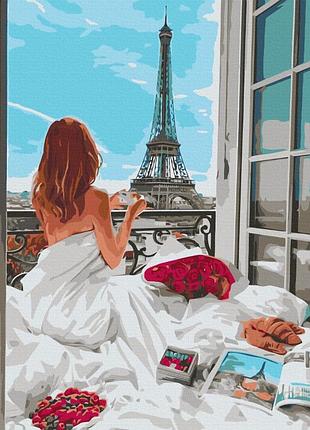Картины по номерам «парижское утро» bs51628 (48x60 см l)
