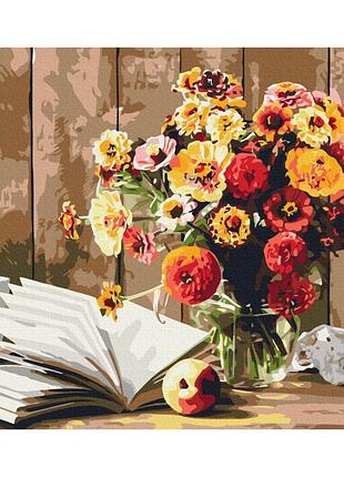 Картины по номерам «натюрморт книги» bs52766 (48x60 см l)