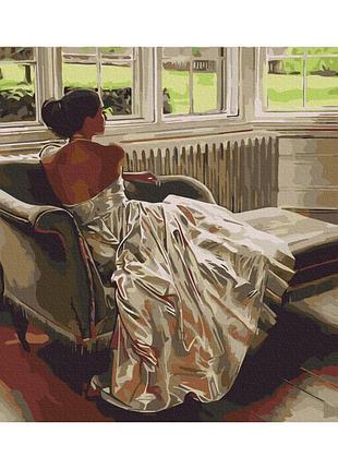 Картина за номерами "тепла дама" bs52684 (48x60 см l)