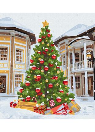 Картина за номерами "головна новорічна красуня" bs52747 (48x60 см l)