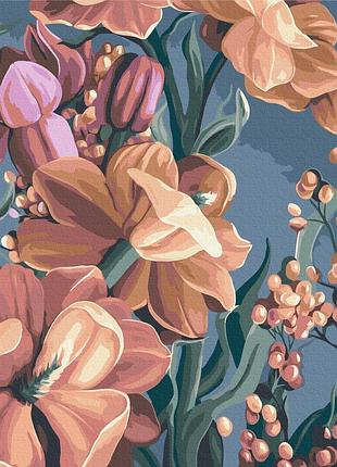 Картины по номерам «стилизованный маттиола. диптих 2 © яна билухина» bs53926 (48x60 см l)