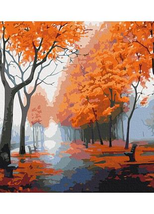 Картины по номерам «осенняя комбинация» bs52187 (48x60 см l)