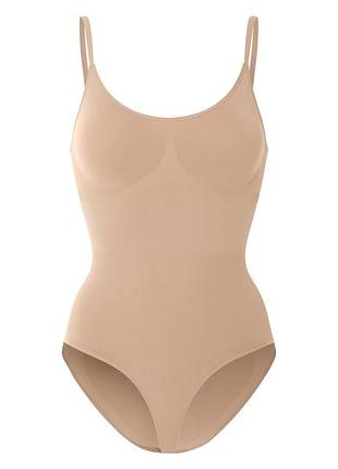 Утягивающее боди безшовное для женщины esmara creora® 479617 l бежевый