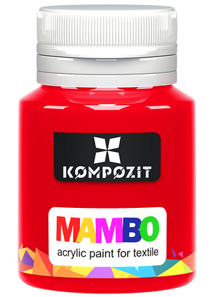 Краска по ткани мамво art kompozit, 20 мл, 20 мл, 010 красный