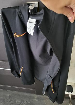 Олимпийка nike, оригинал. кофта на замке, ветровка, спортивная кофта 11-12 лет